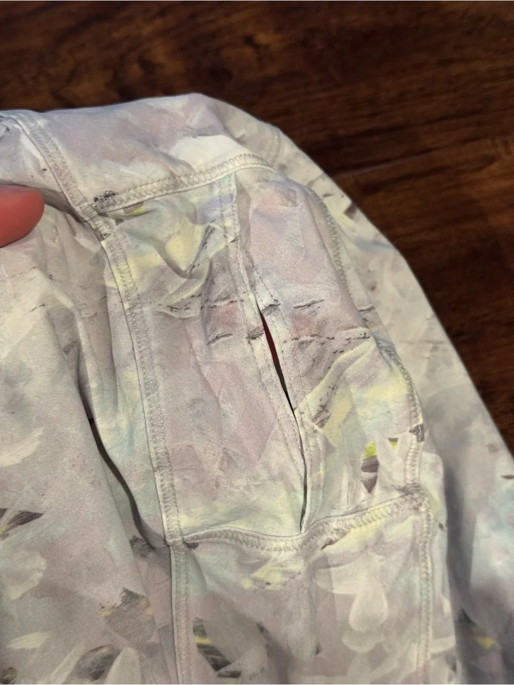 Lululemon Water Bound Hoodie Mini Blushed Illusion White Multi Print Size 6